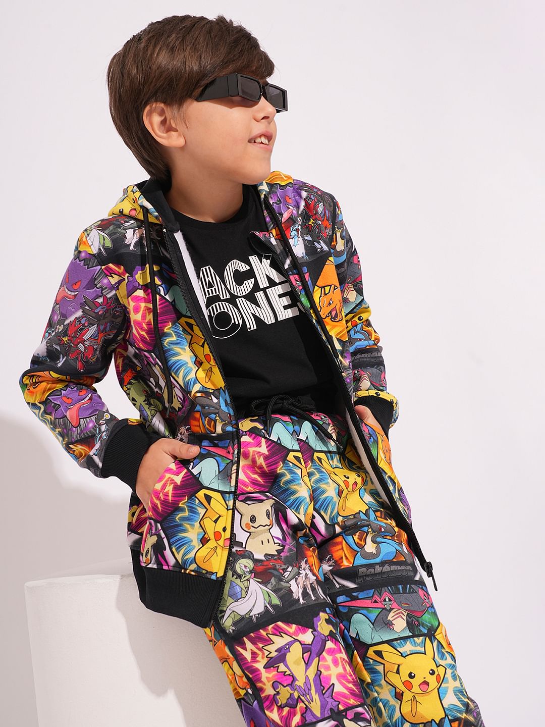 Pokemon Digital Print Hooded Sweatshirt - 4/5Y