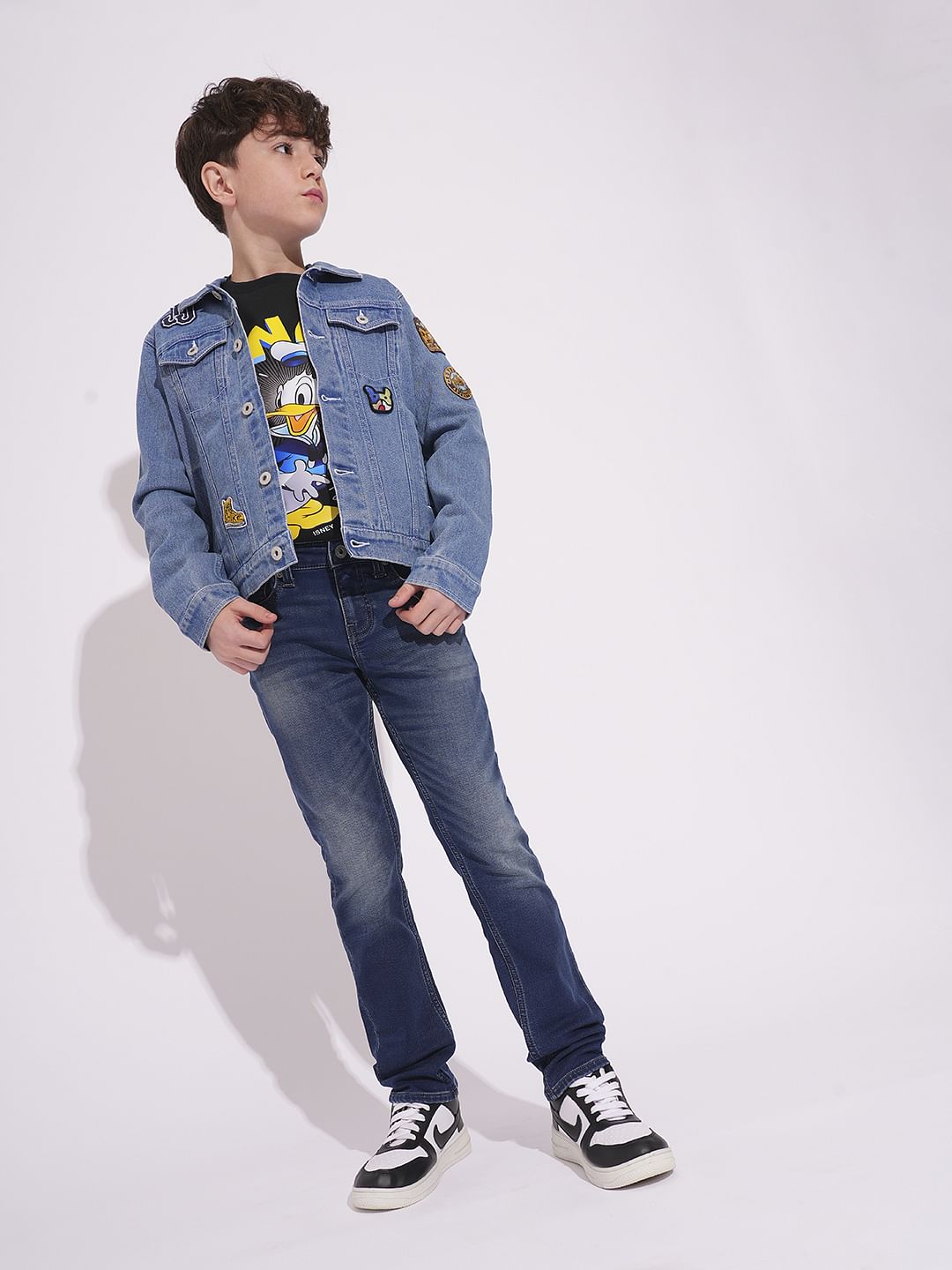 DONALD DUCK Black Printed Sweatshirt - 4/5Y