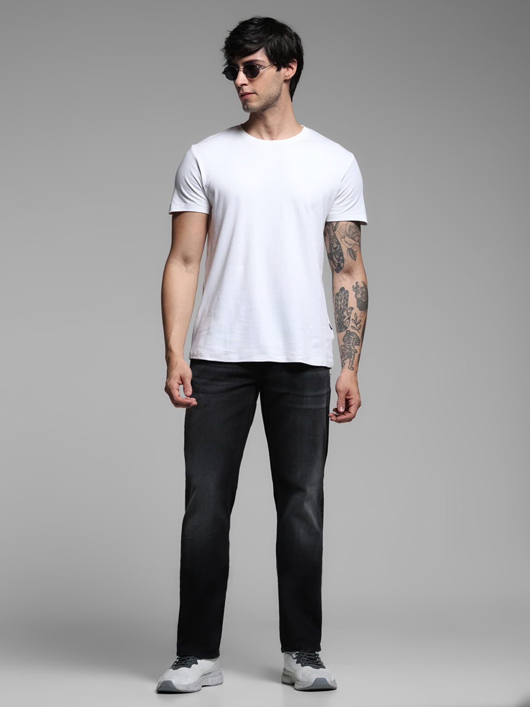 Black Clark Regular Straight Fit Jeans