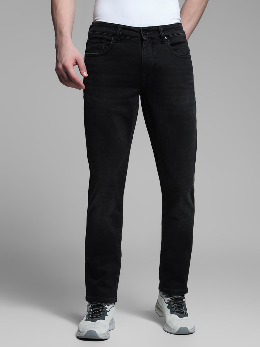 Black Glenn Knitted Slim Fit Jeans - 30/30