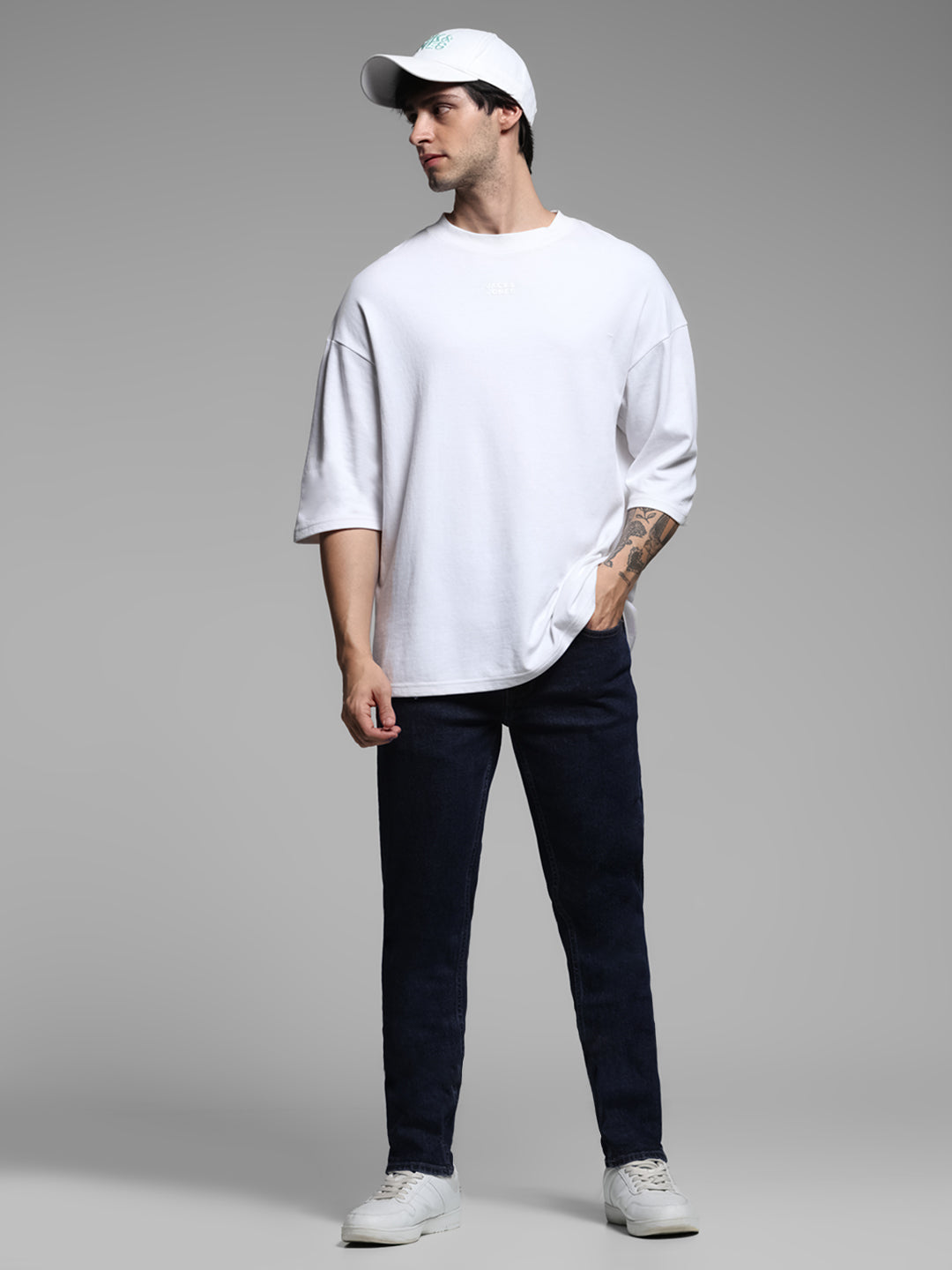 Dark Blue Ben Washed Skinny Jeans