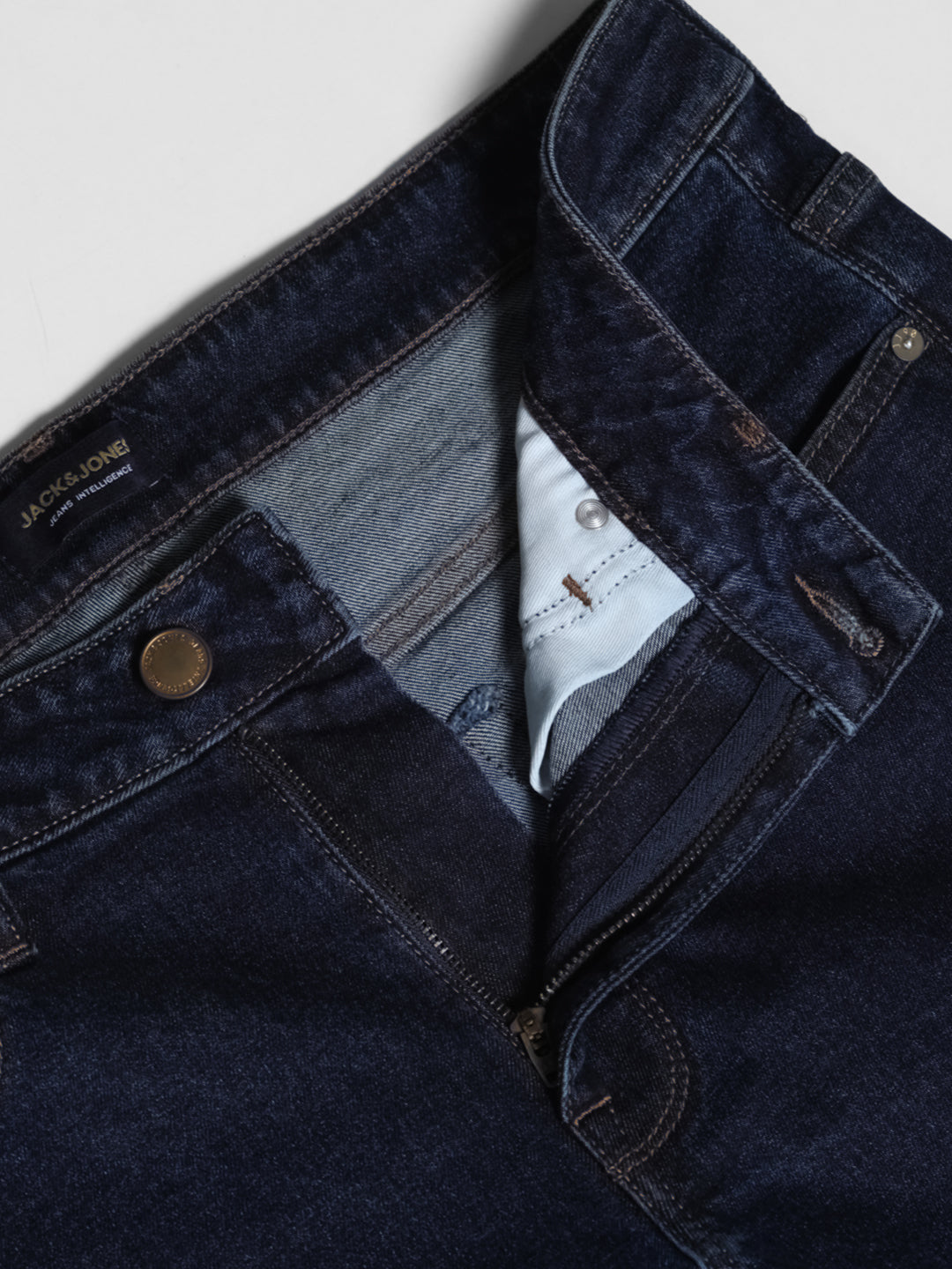 Dark Blue Clark Regular Straight Fit Jeans