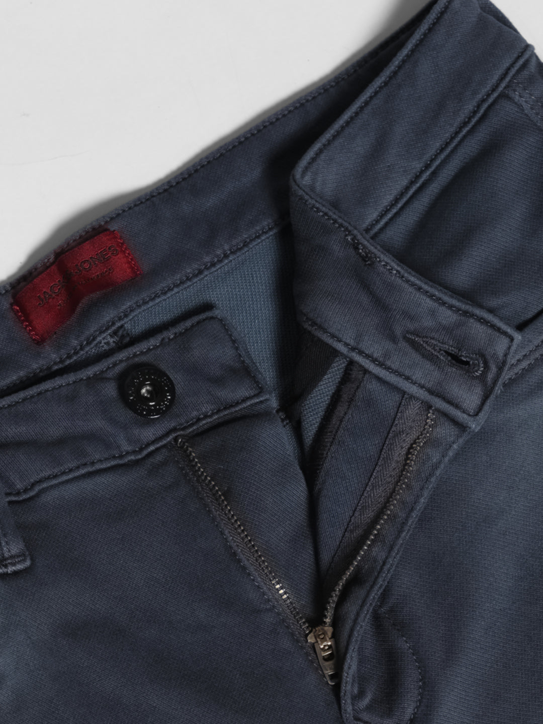 Dark Blue Knitted Glenn Slim Fit Jeans