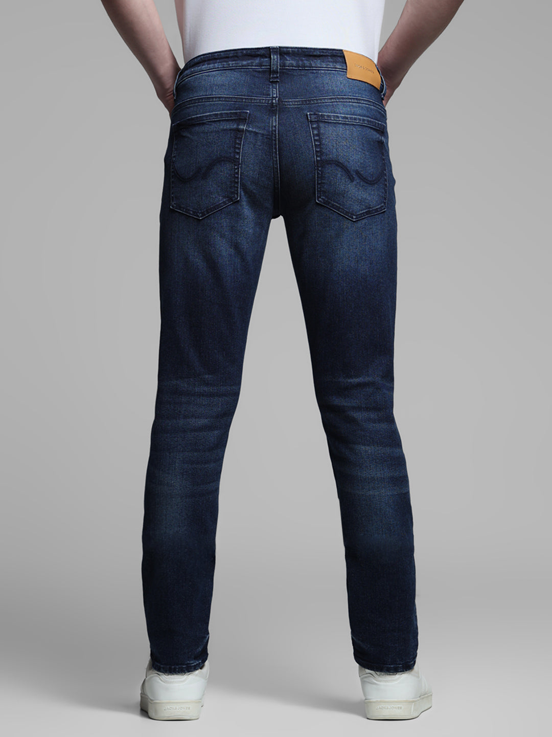 Dark Blue Glenn Washed Slim Fit Jeans