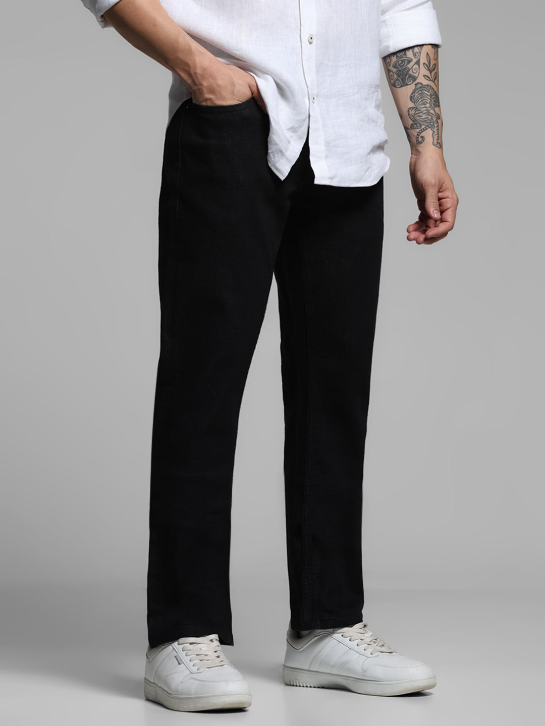 Black Clark Regular Fit Jeans