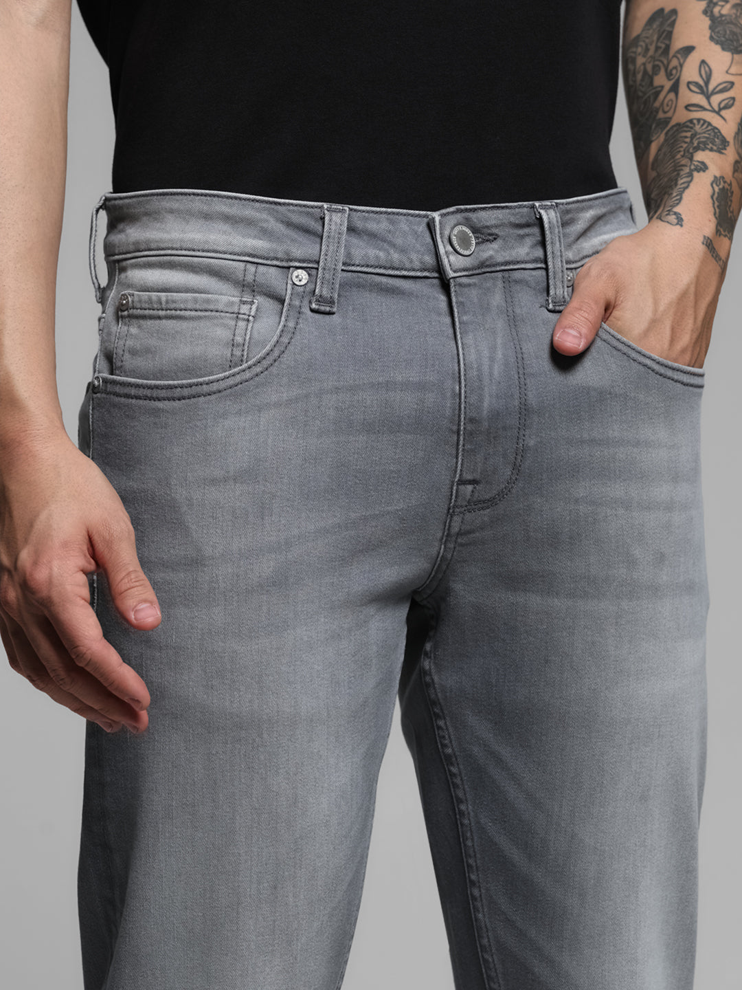 Grey Glenn Slim Fit Jeans