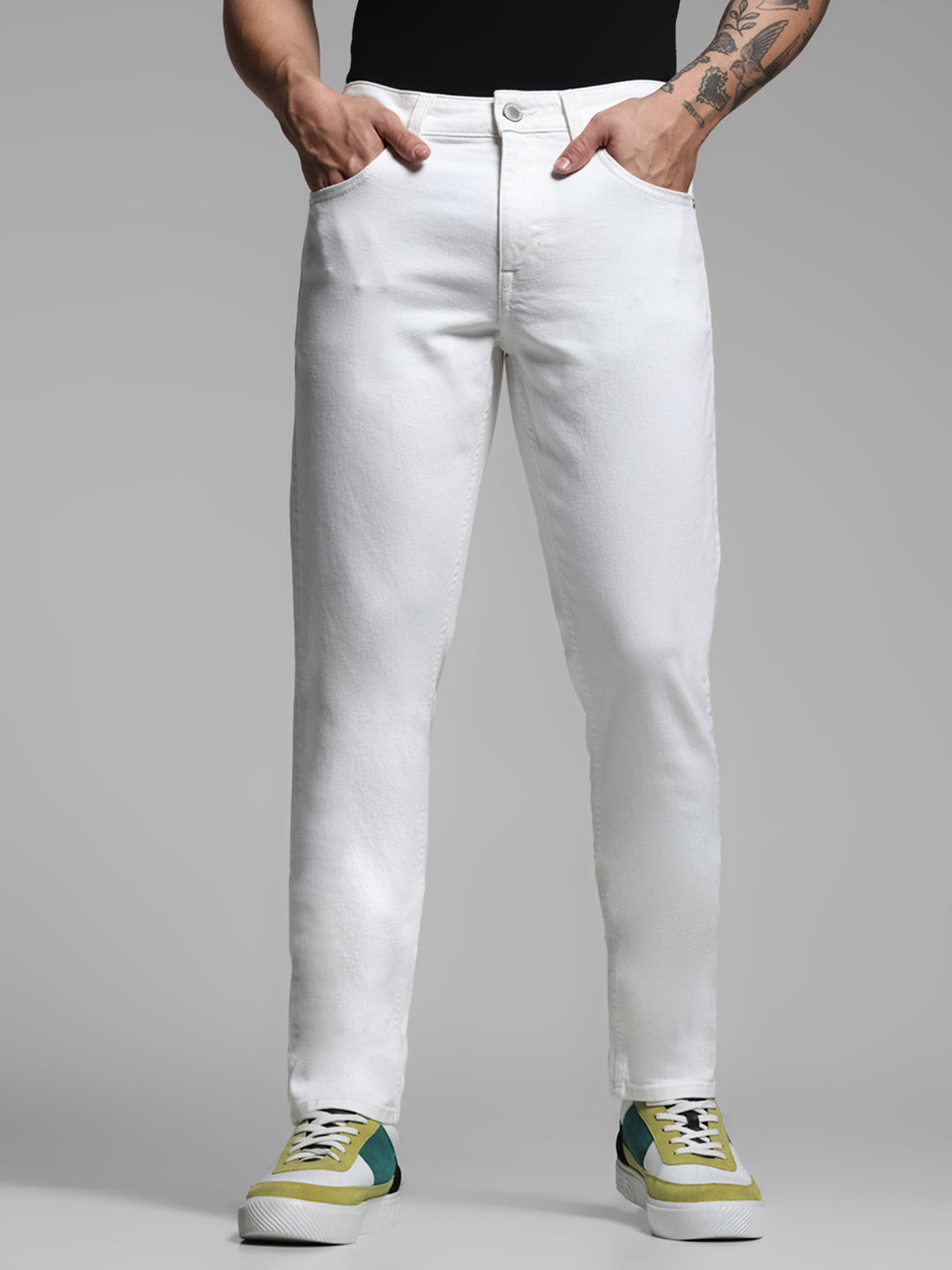 White Glenn Slim Fit Jeans - 28/32