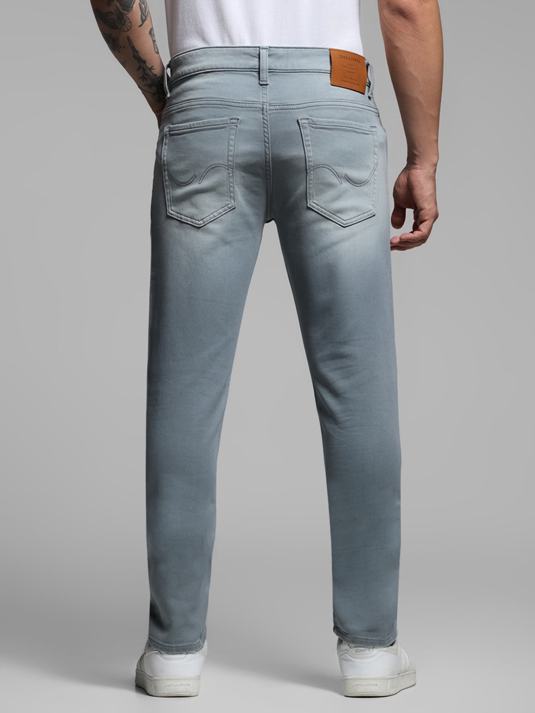 Light Blue Knitted Glenn slim fit jeans