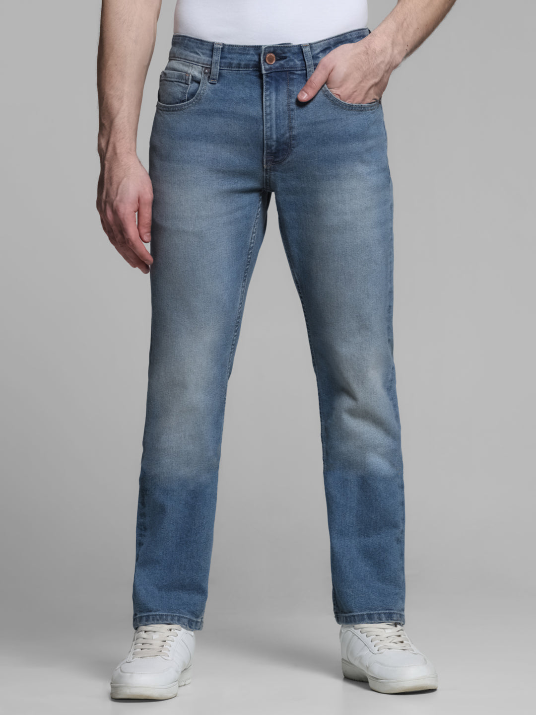 Light Blue Washed Clark Regular Fit Jeans - 28/32