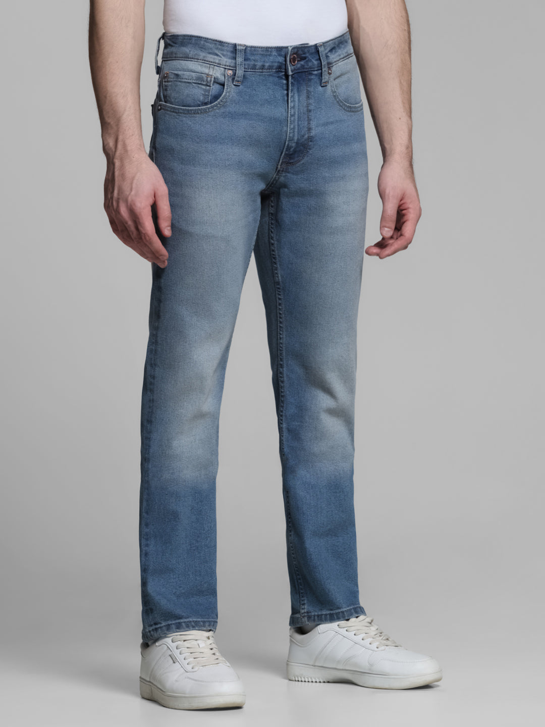 Light Blue Washed Clark Regular Fit Jeans