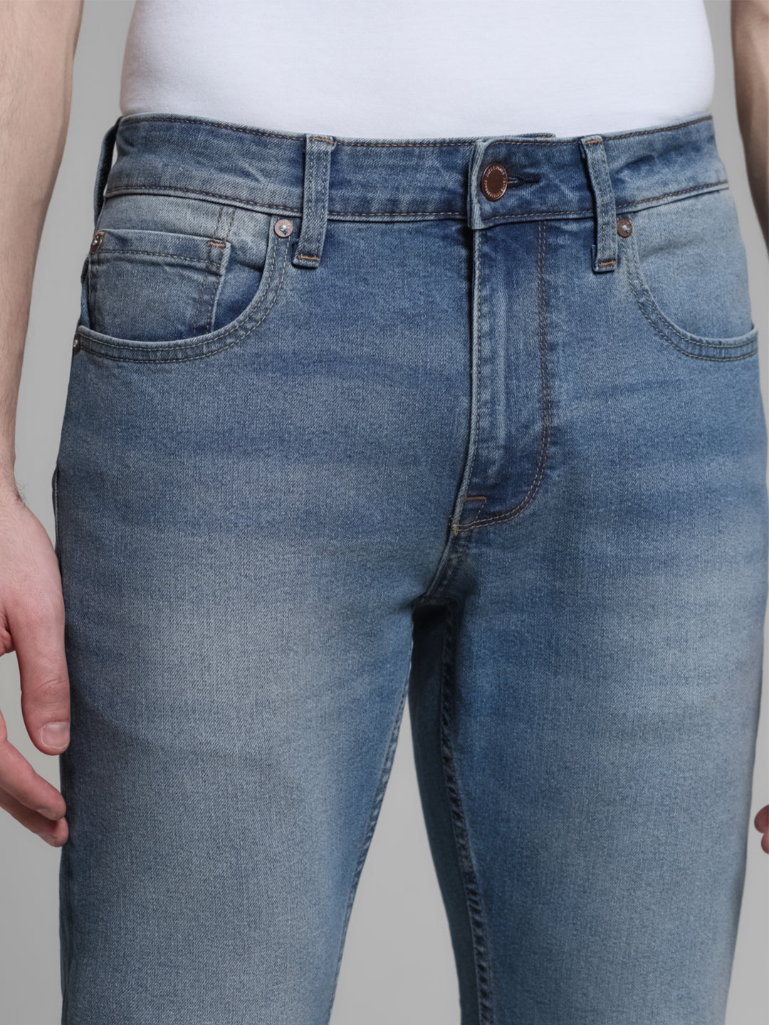 Light Blue Washed Clark Regular Fit Jeans