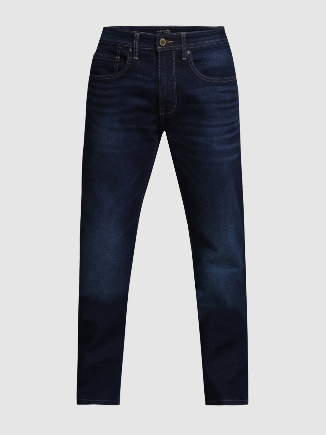 Dark Blue Washed Bootcut Jeans