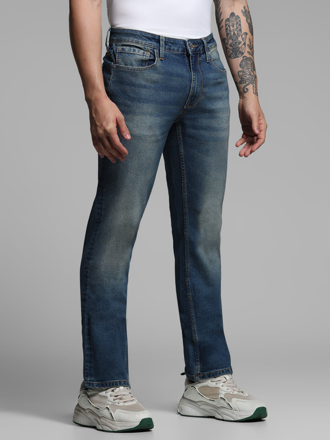 Blue Clark Regular Straight Jeans
