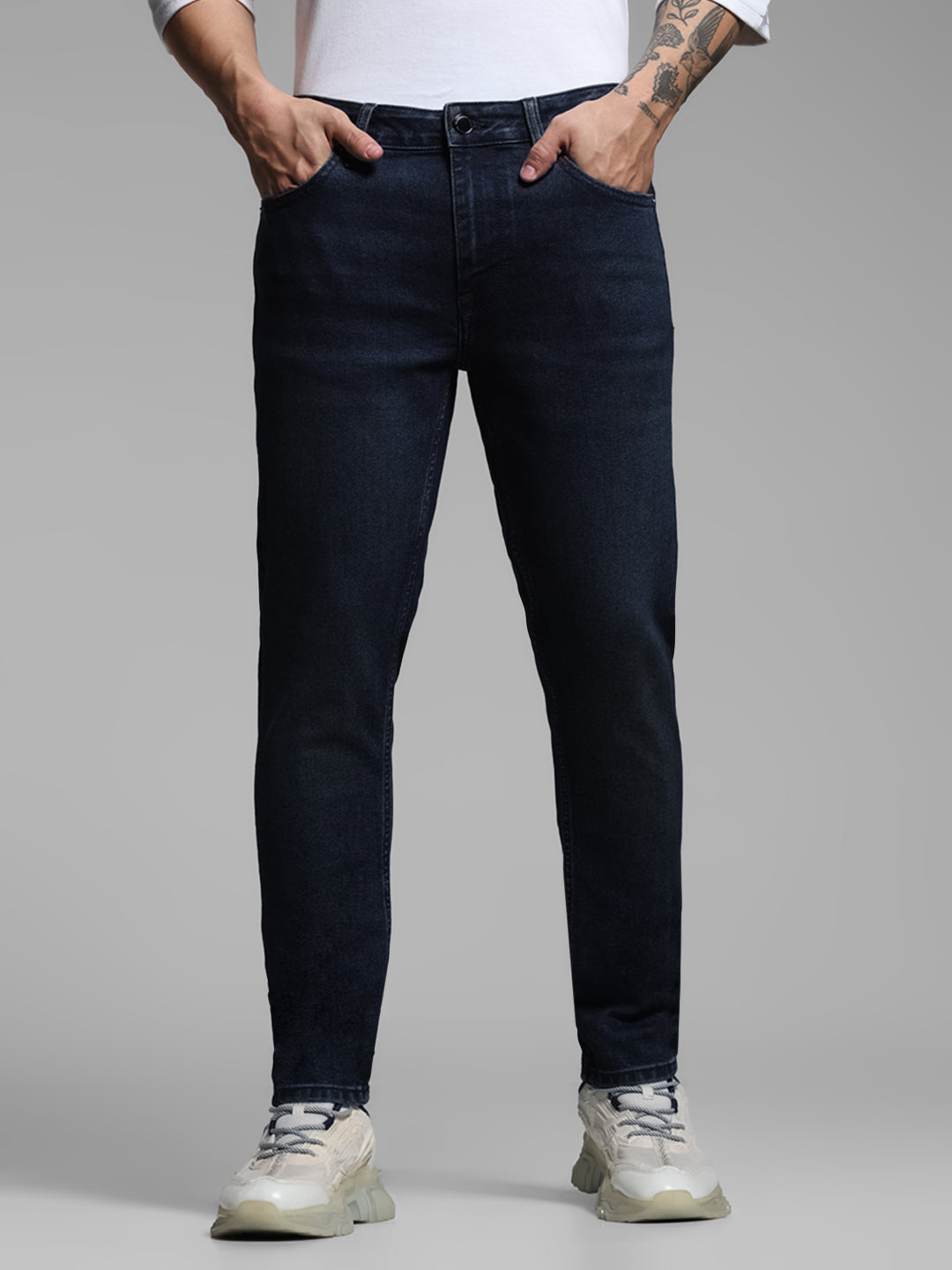 Dark Blue Liam Super Skinny Fit Jeans - 28/30