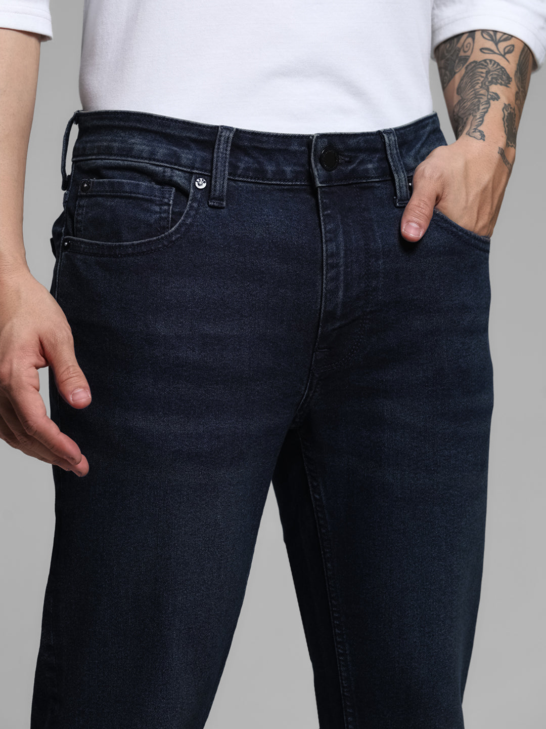 Dark Blue Liam Super Skinny Fit Jeans