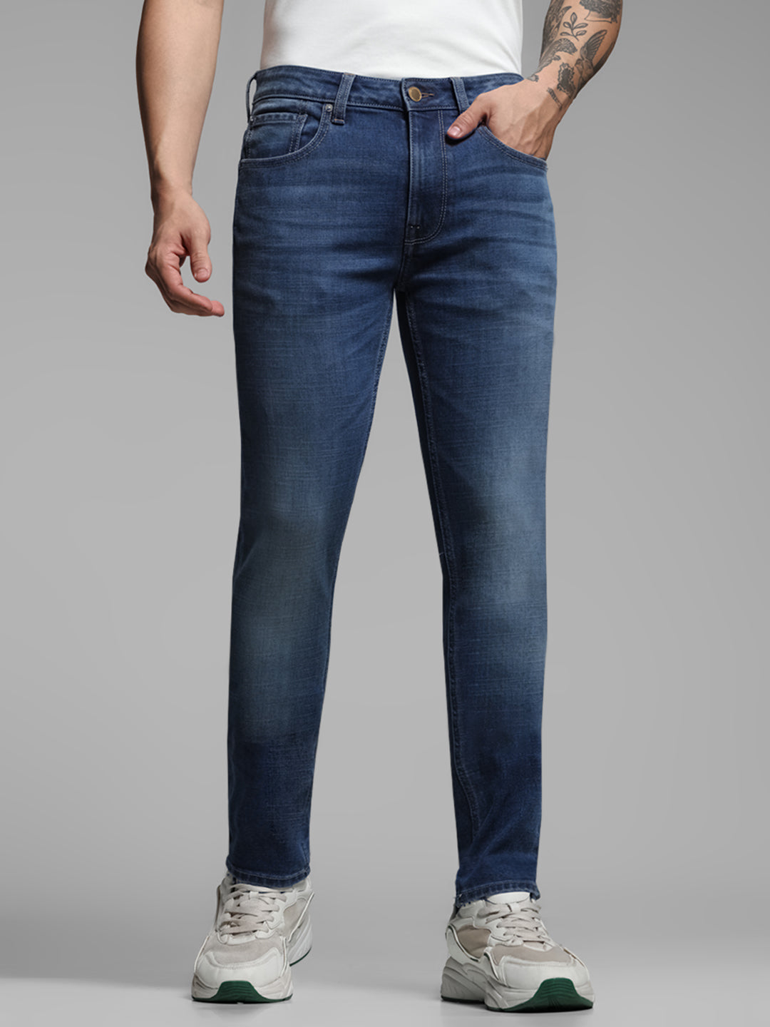 Blue Ben Washed Skinny Jeans - 32/32