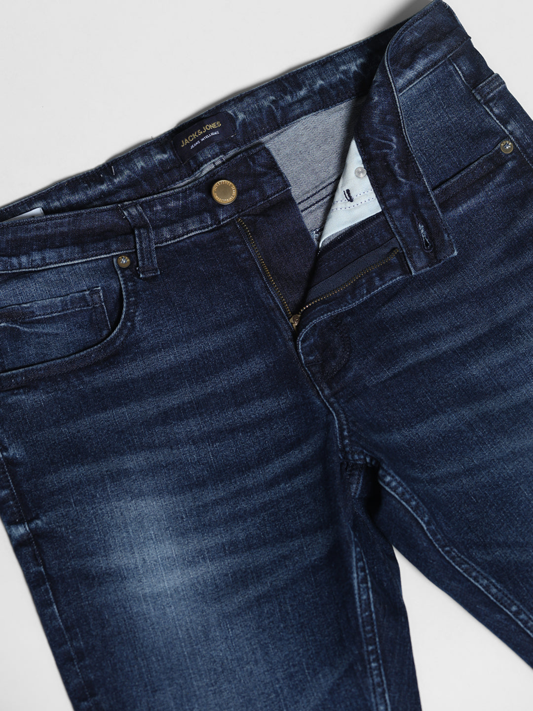 Dark Blue Brak Cropped Slim Fit Jenas