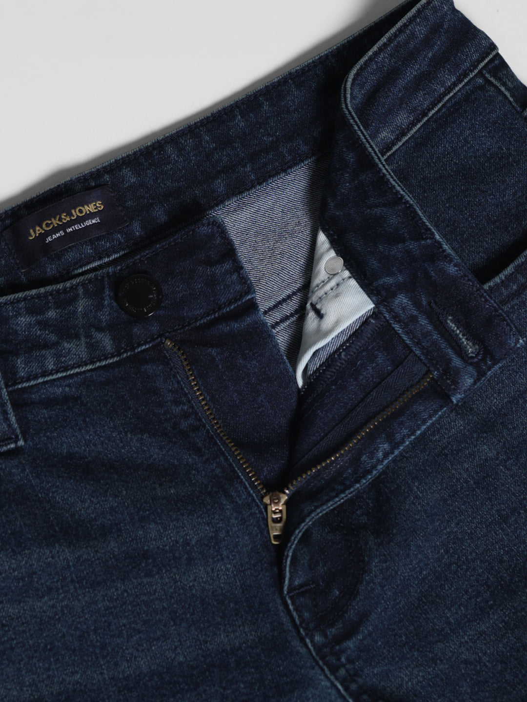 Dark Blue Brak Slim Fit Cropped Jeans