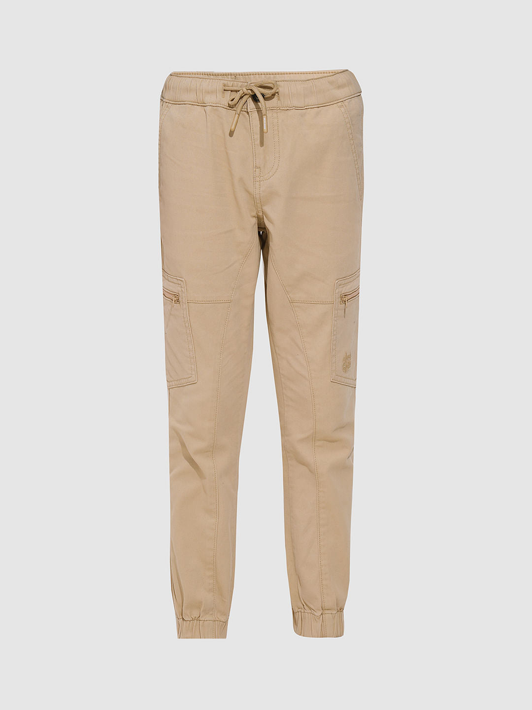 Boys Khaki Cotton Cargos