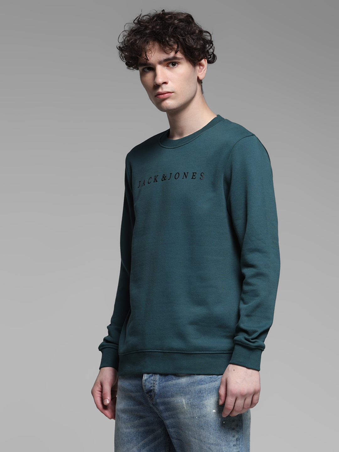 Green Logo Detail Sweatshirt