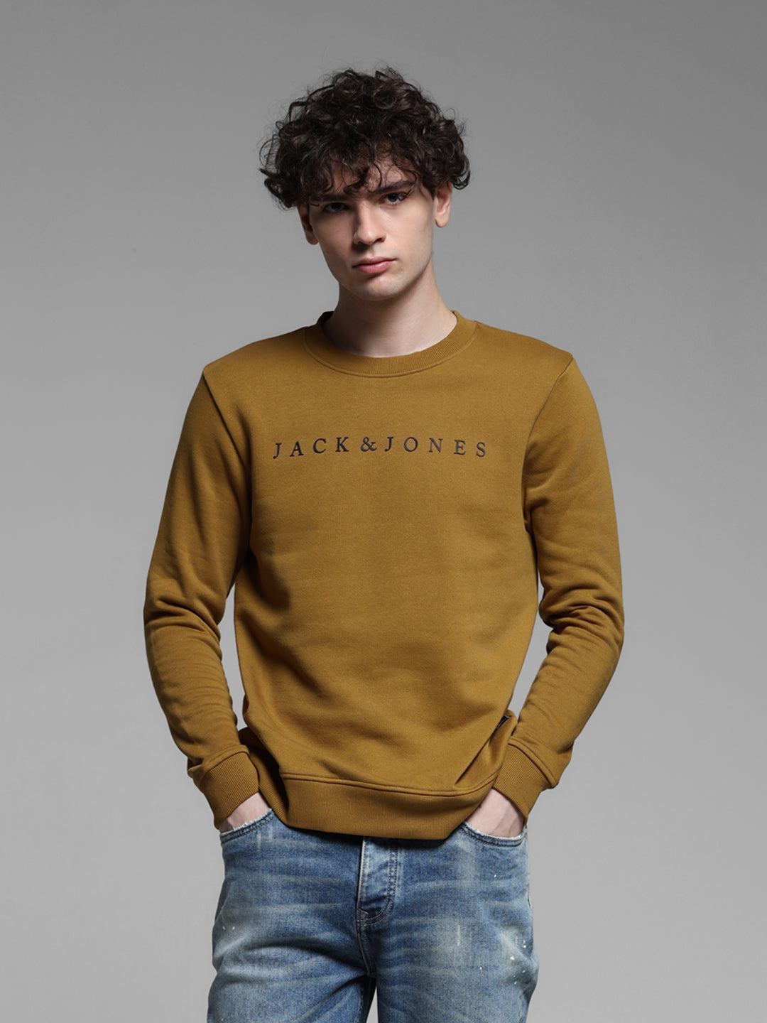 Brown Logo Detail Sweatshirt - S