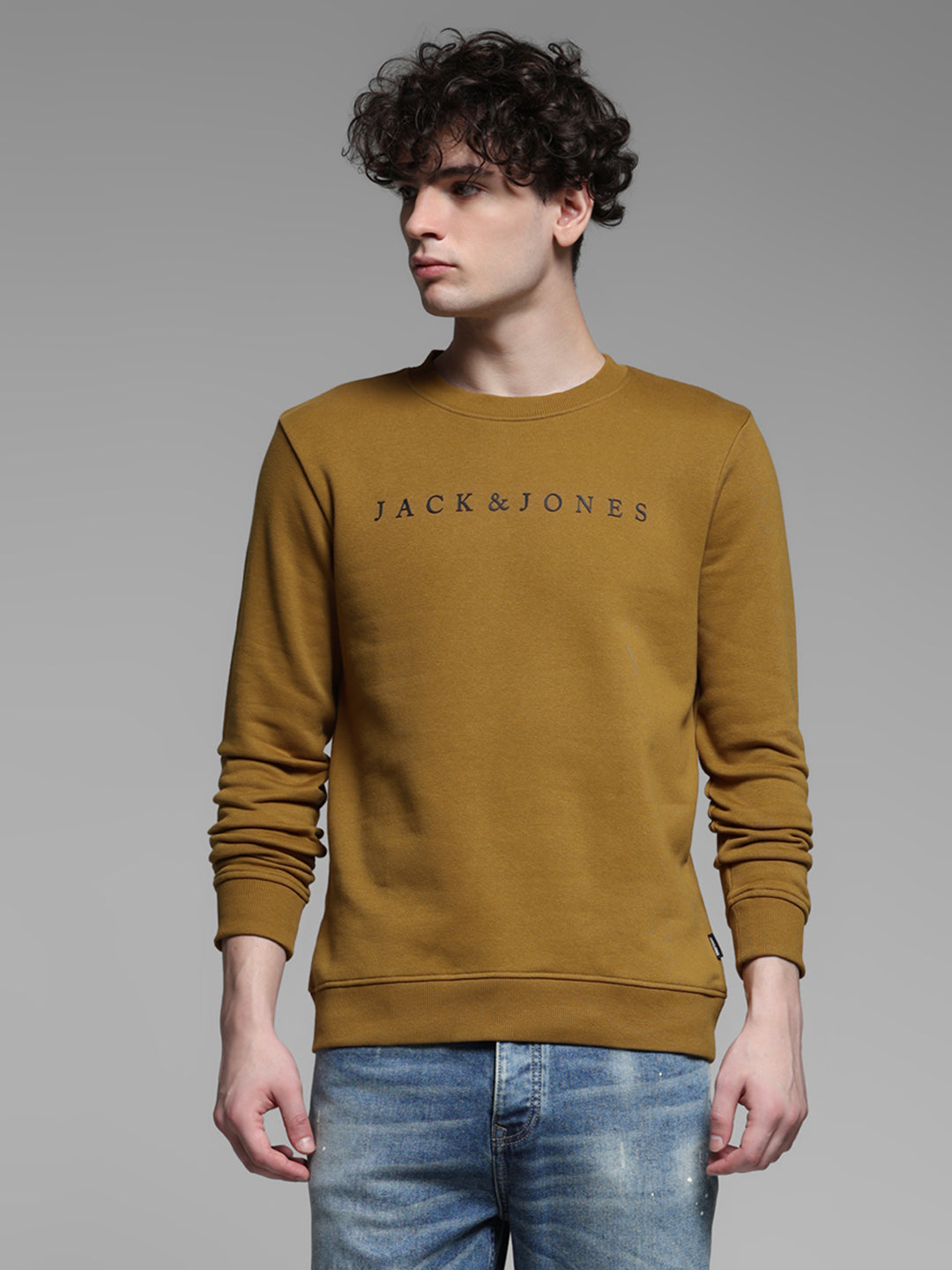 Brown Logo Detail Sweatshirt