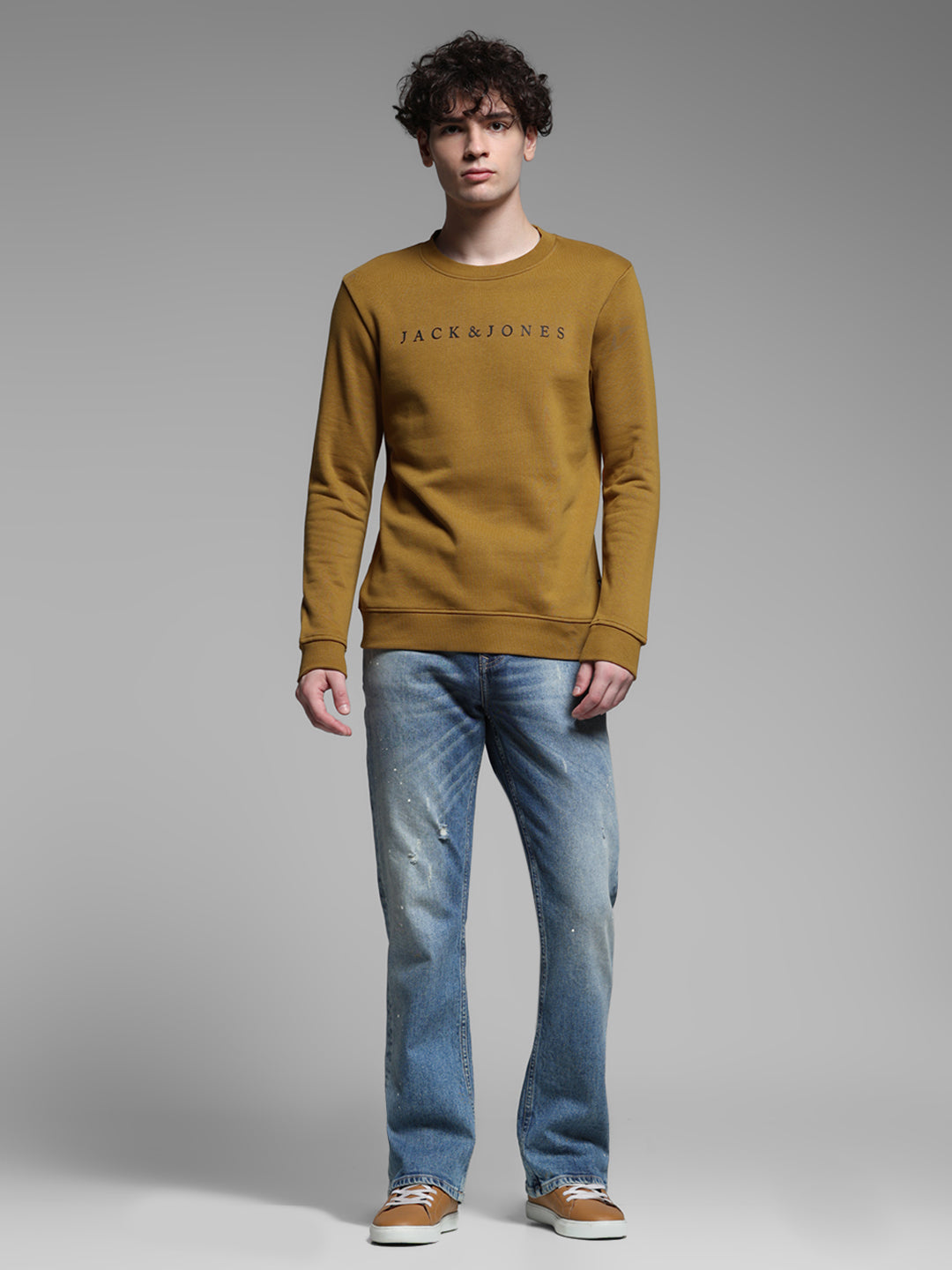 Brown Logo Detail Sweatshirt
