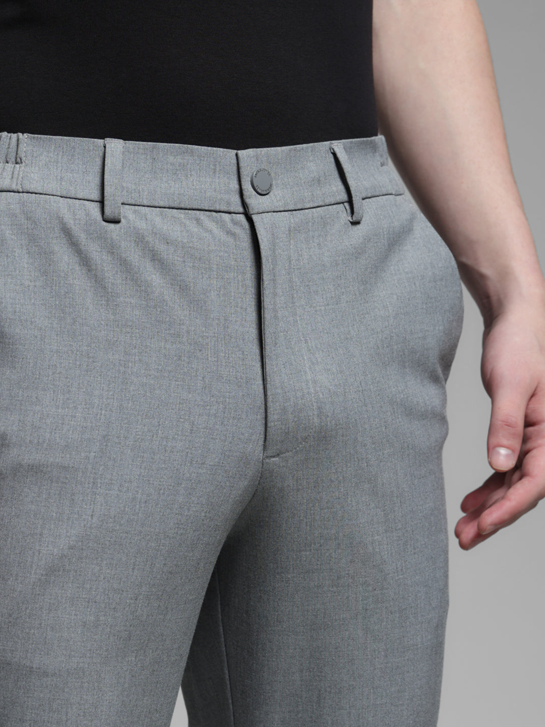 Grey Slim Fit Pants
