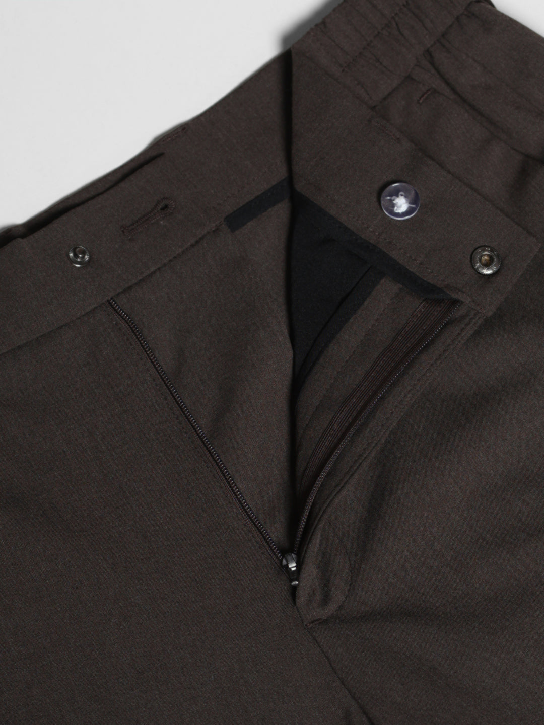 Dark Brown Slim Fit Pants