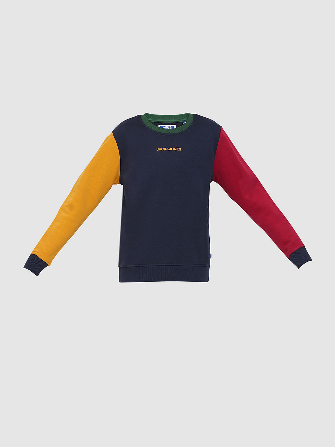 Boys Blue Colourblocked Sweatshirt