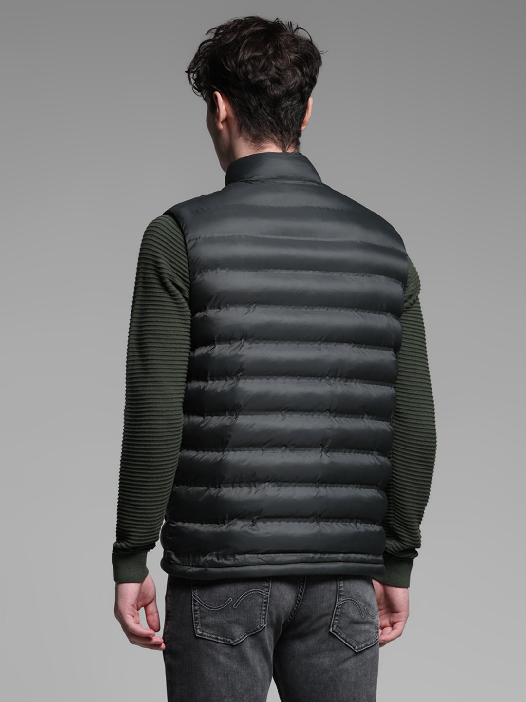 High Neck Puffer Vest Jacket