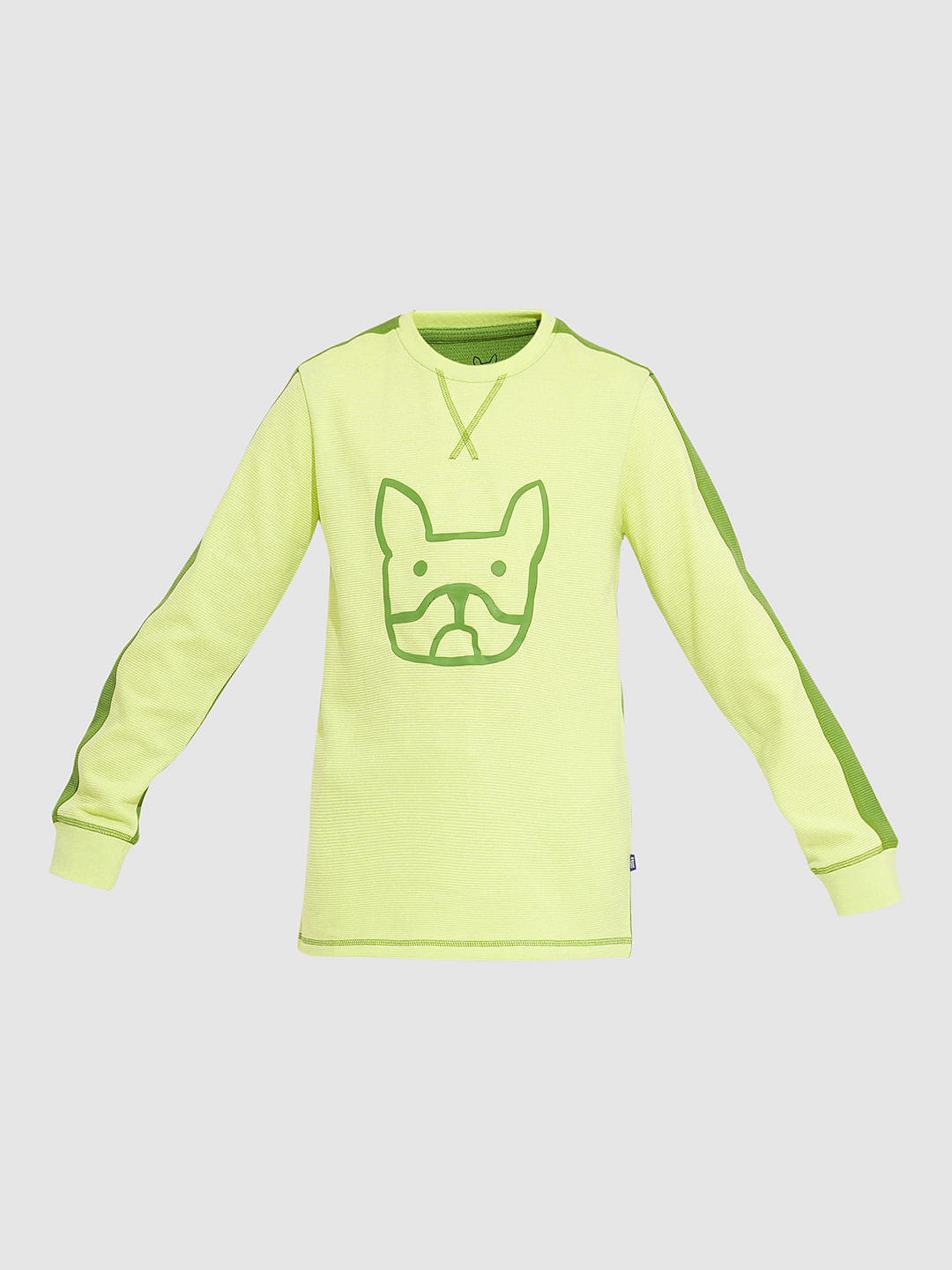 Boys Lime Doggo Print T-shirt