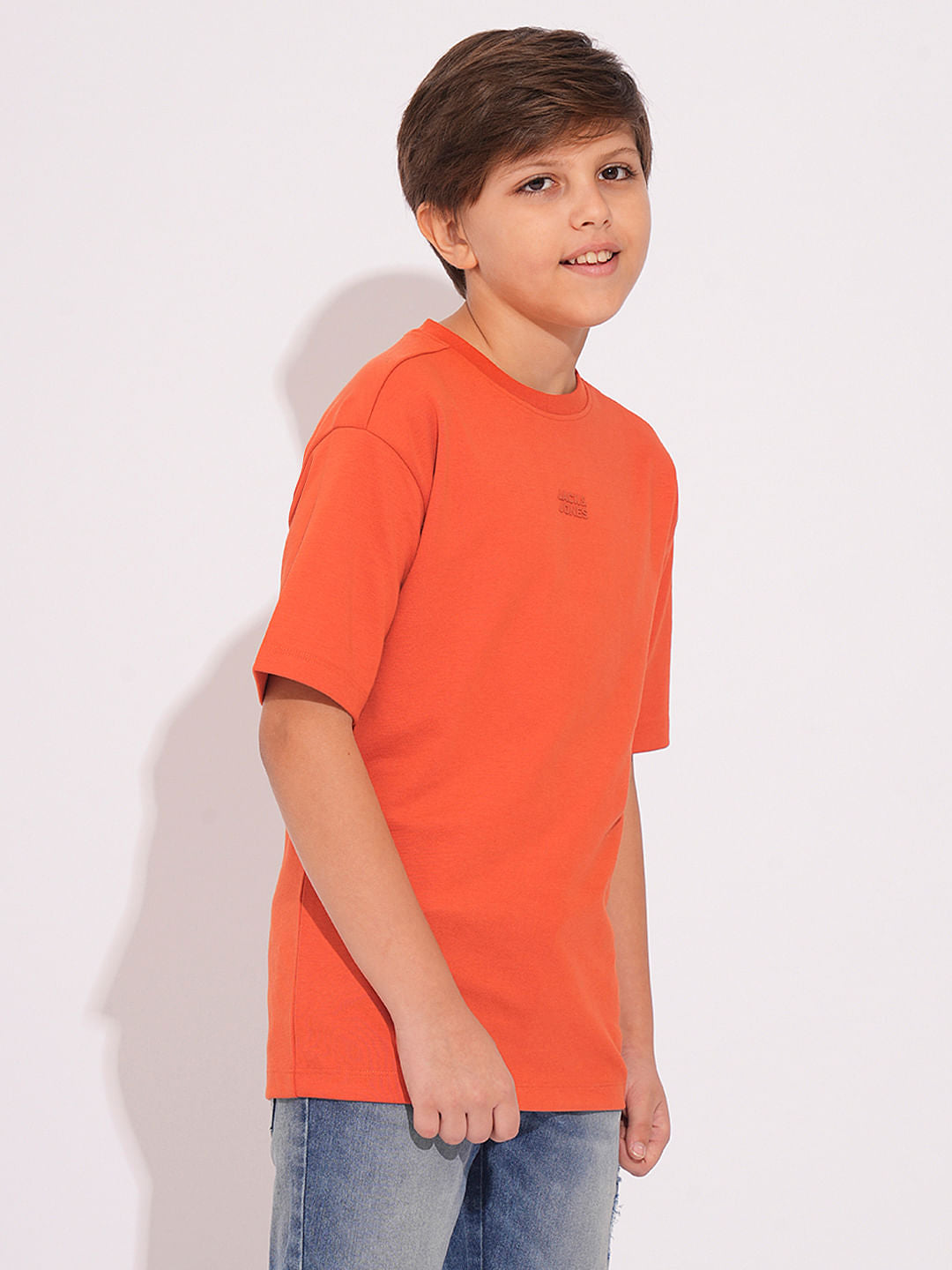 Brick Red Cotton T-shirt