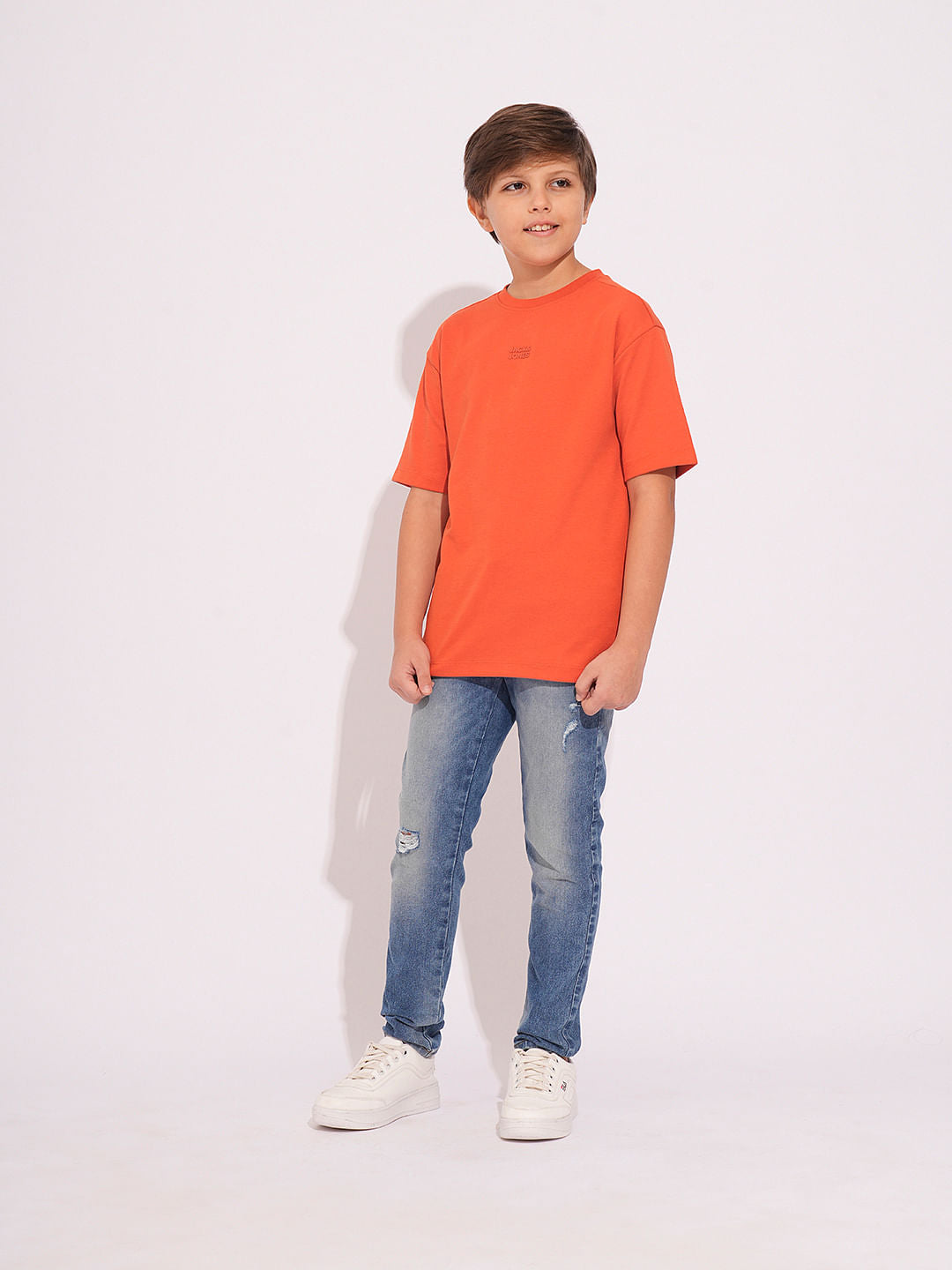 Brick Red Cotton T-shirt