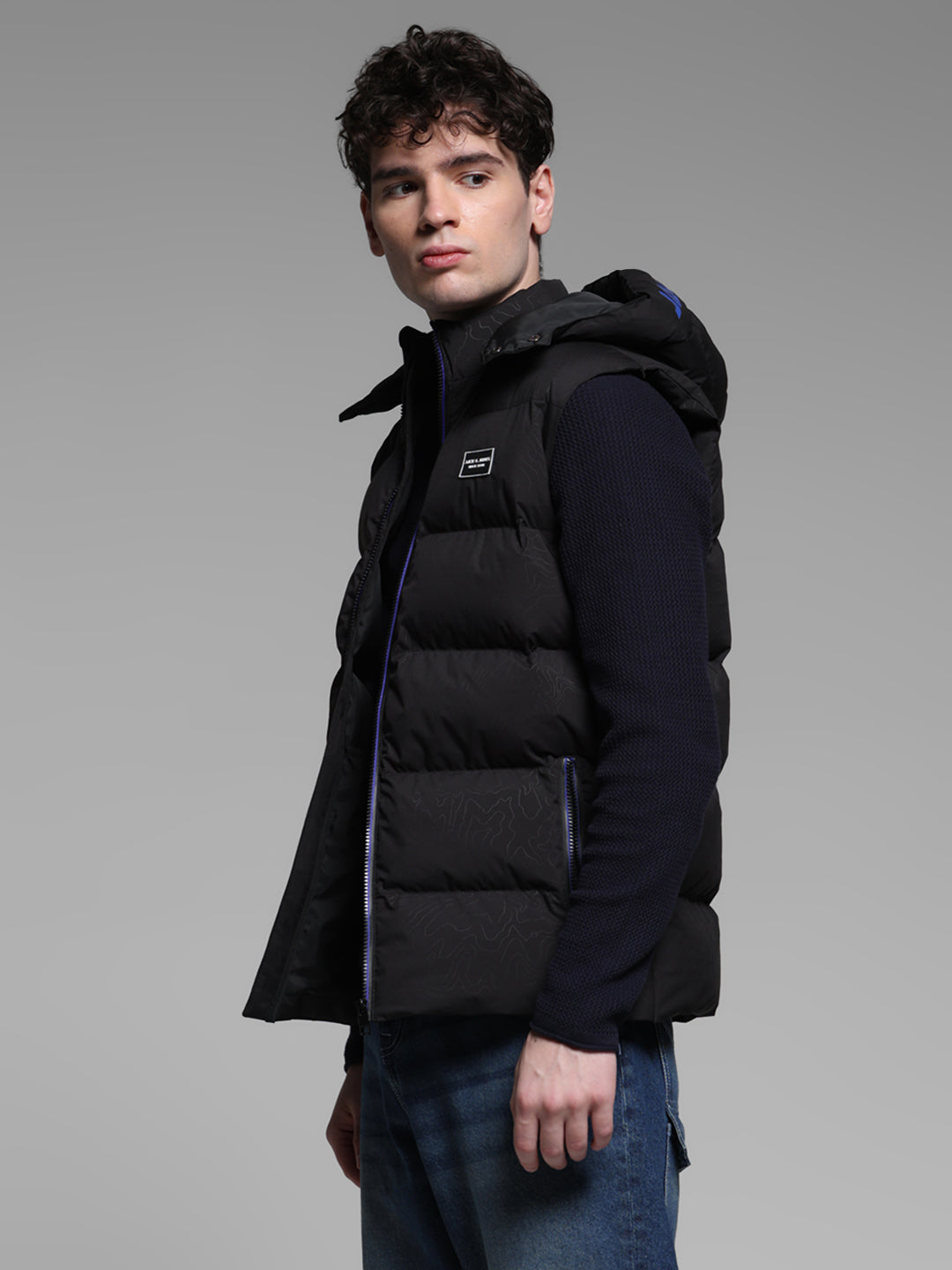 Hooded Puffer Vest Jacket