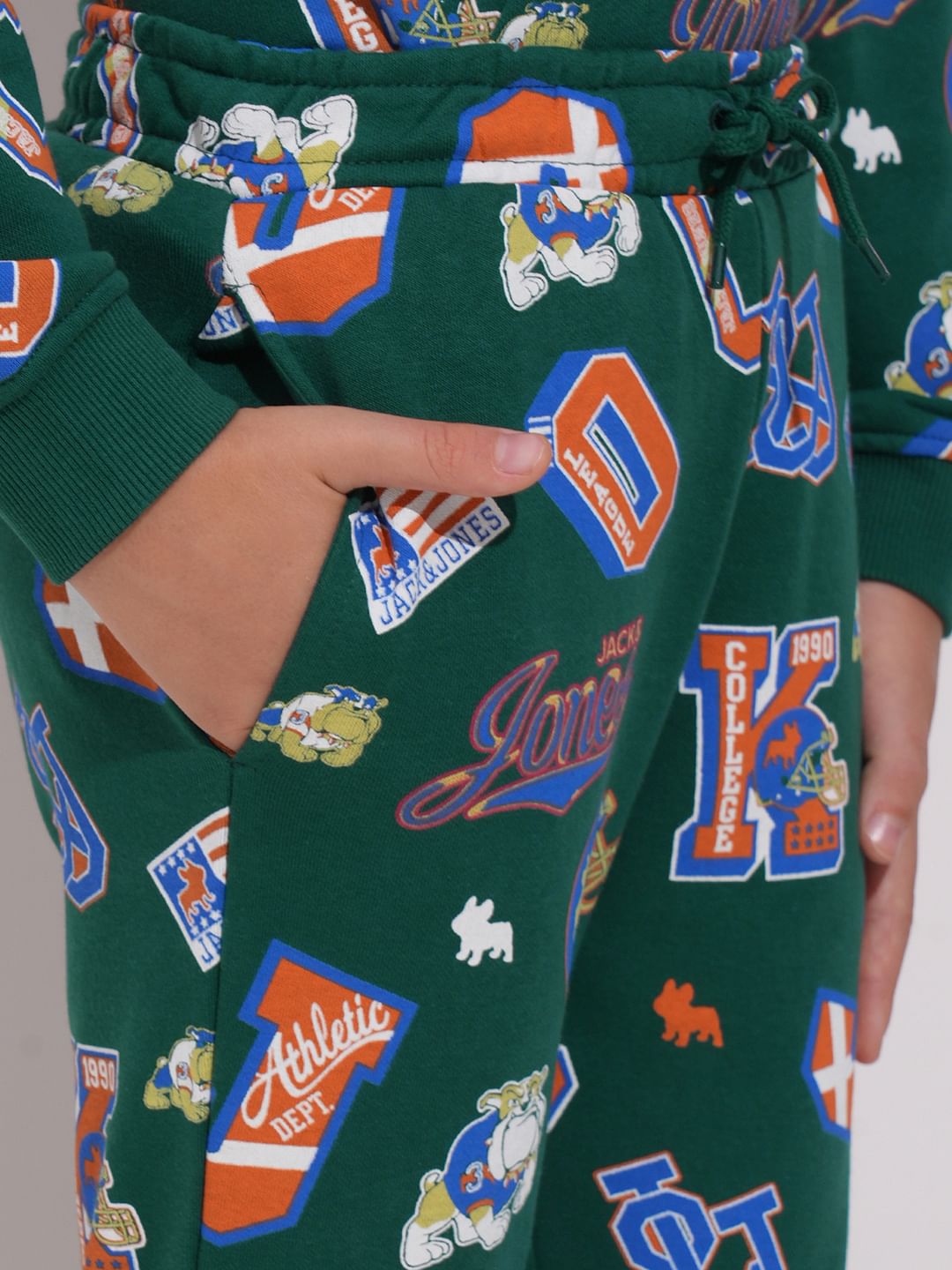 Green Printed Co-ord Set Joggers