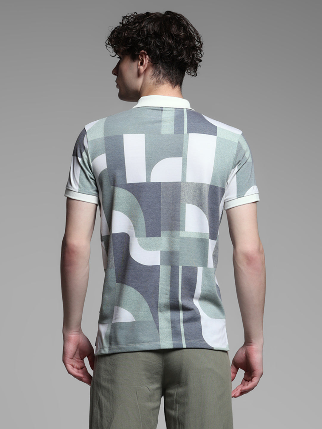 Abstract Print Polo