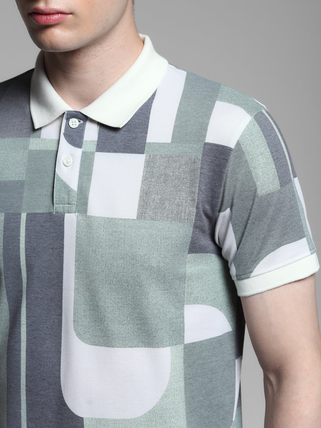 Abstract Print Polo