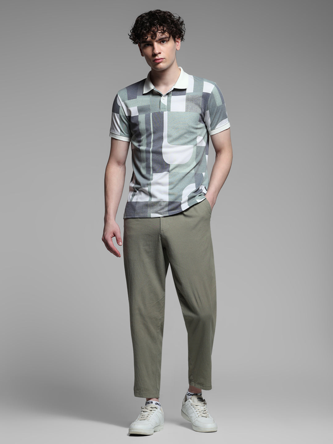 Abstract Print Polo