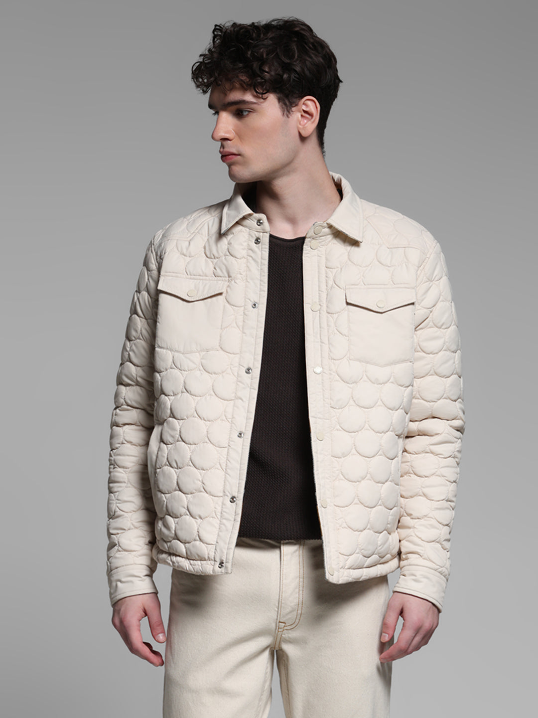 Reversible Quilted Check Jacket