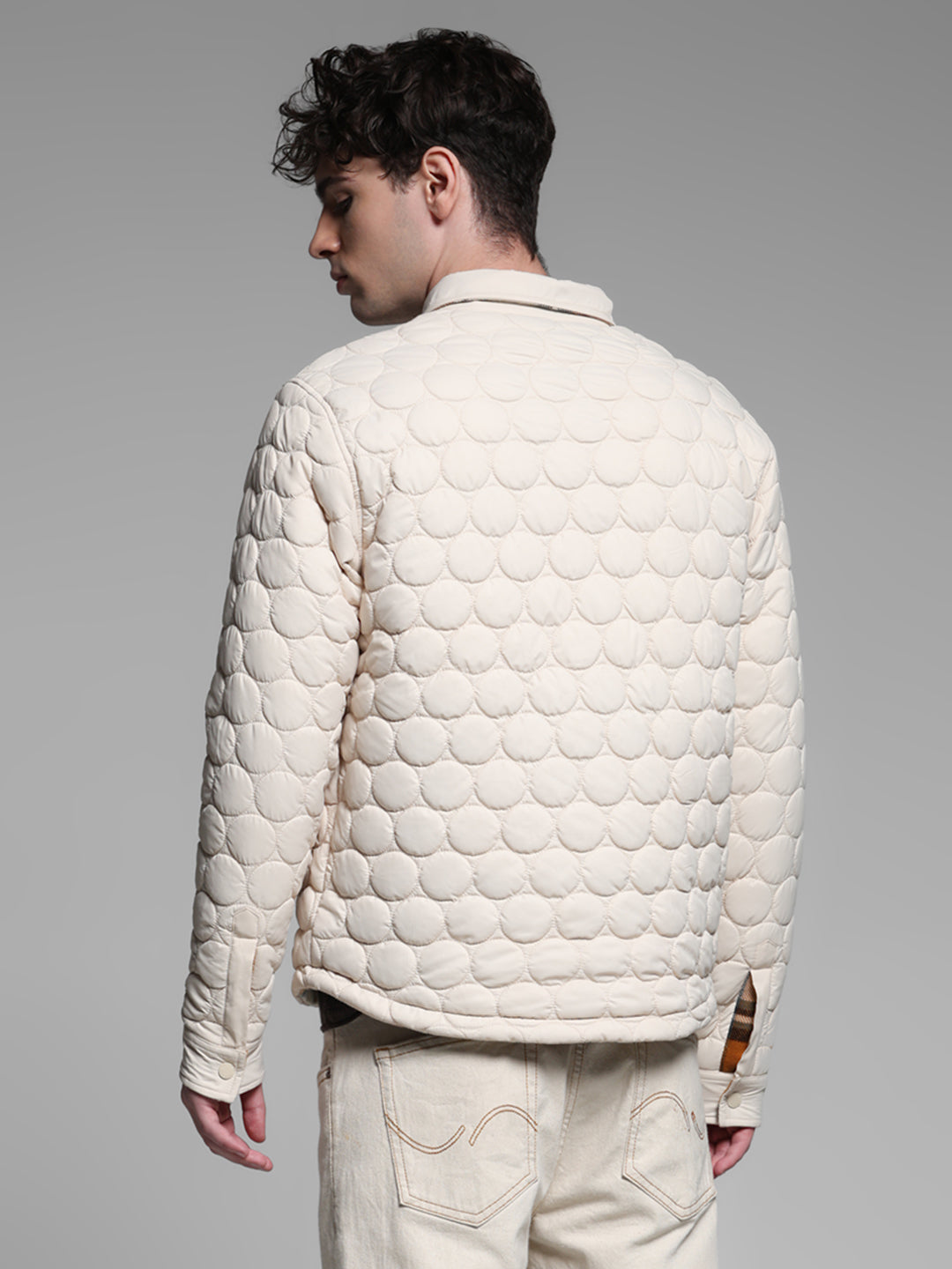 Reversible Quilted Check Jacket