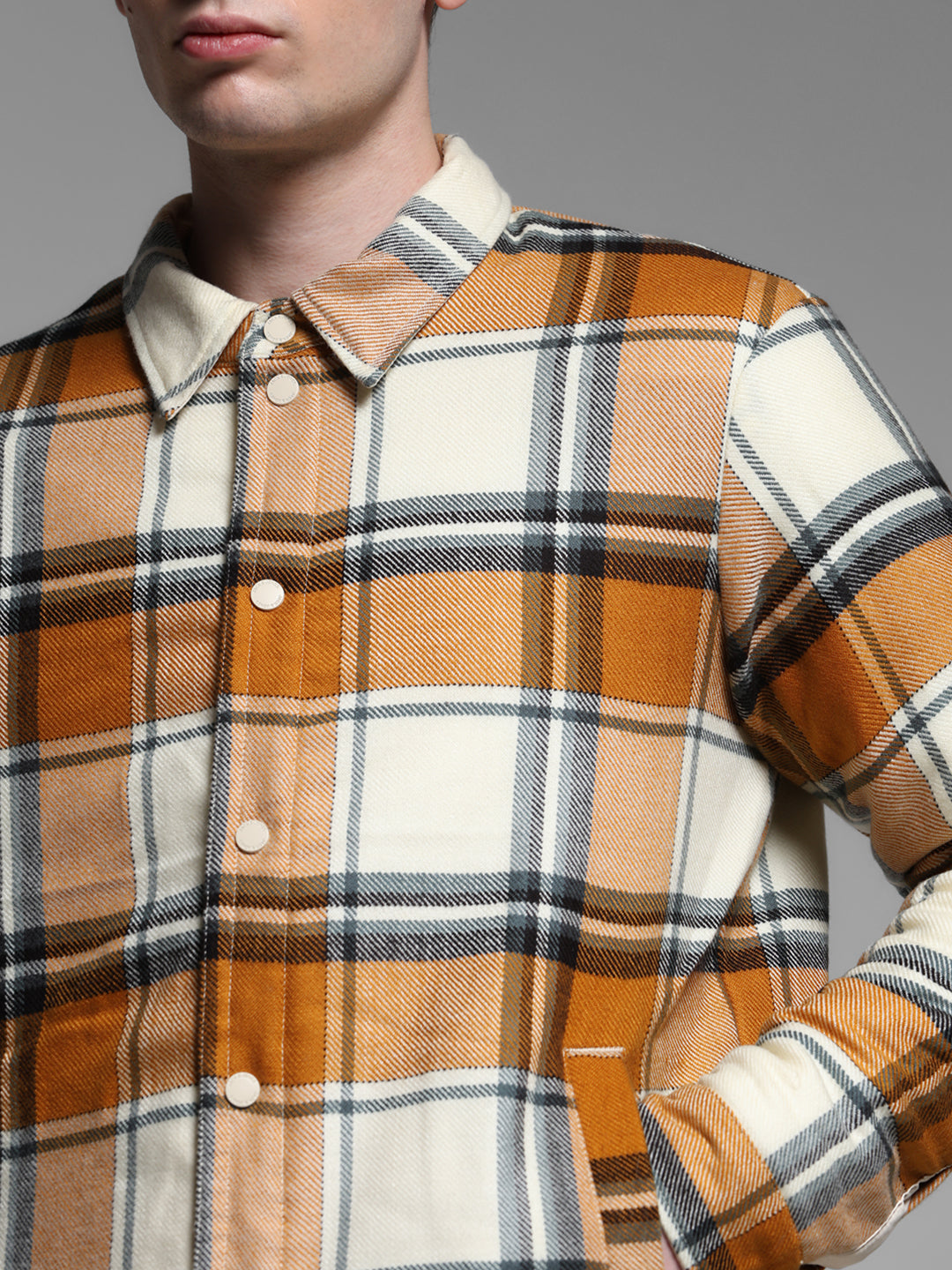 Reversible Quilted Check Jacket