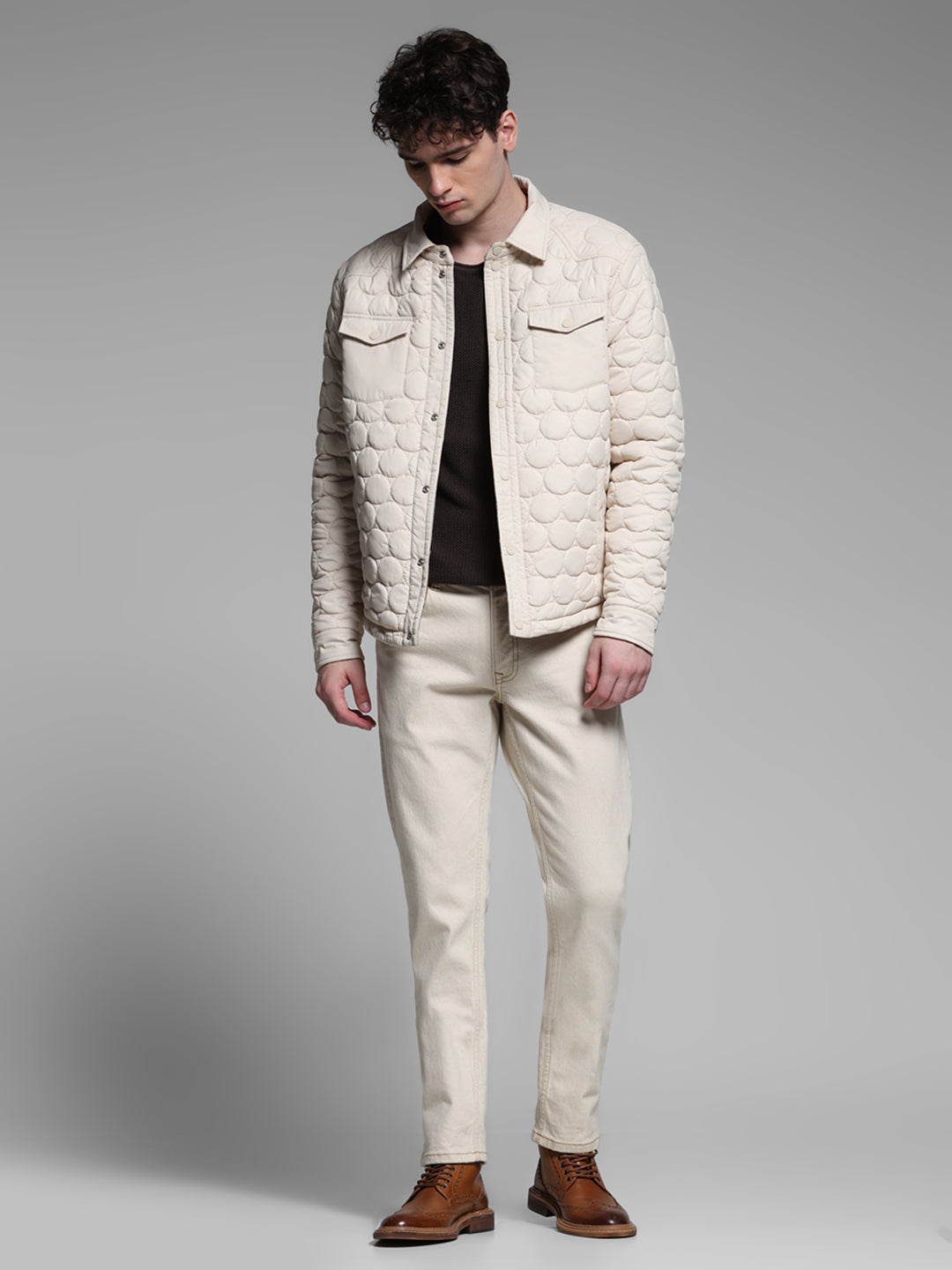 Reversible Quilted Check Jacket