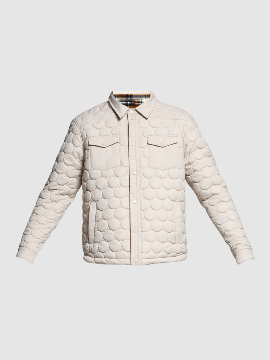 Reversible Quilted Check Jacket