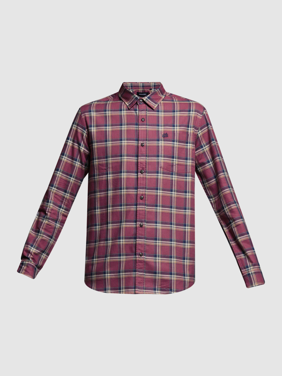 Pink Check Slim Fit Shirt