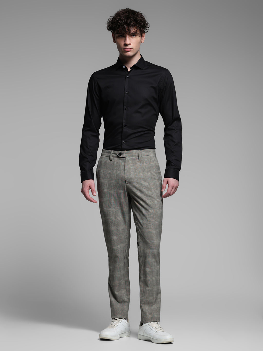 Black Cotton Formal Shirt