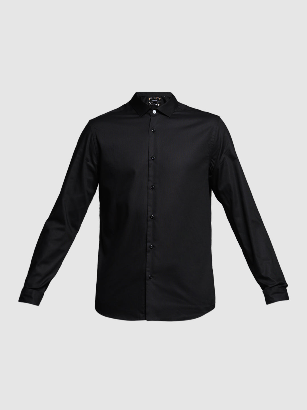 Black Cotton Formal Shirt