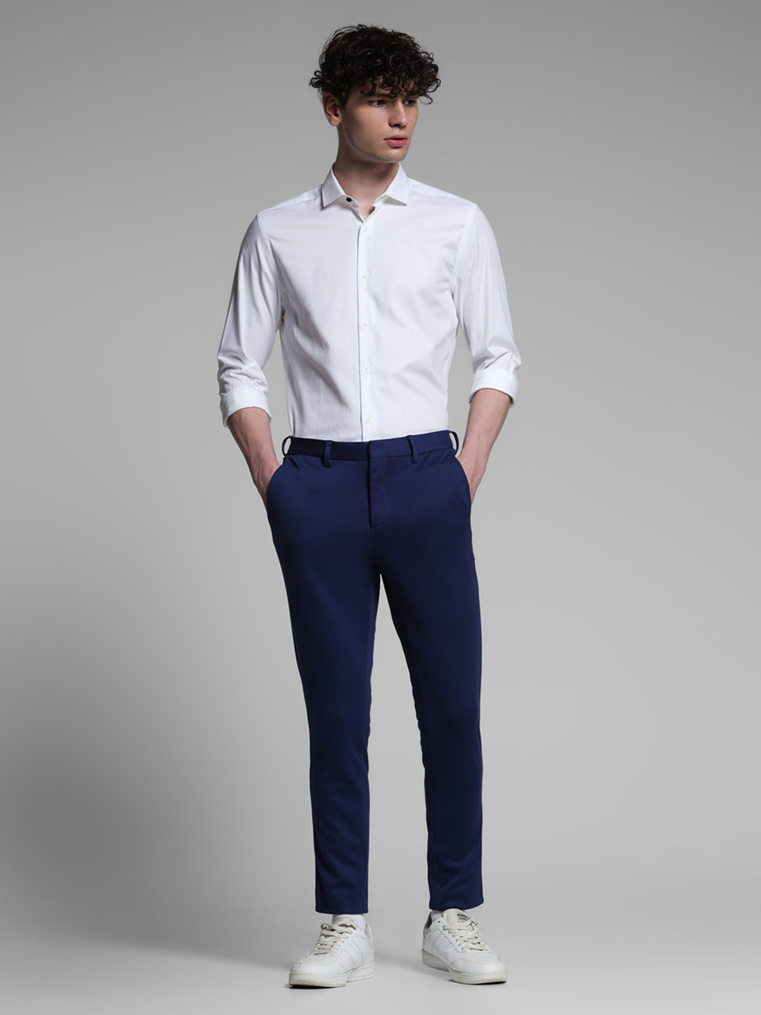 White Cotton Formal Shirt