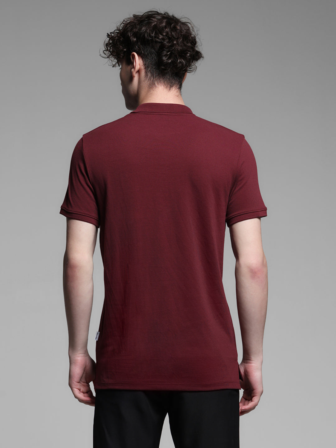 Maroon Solid Polo