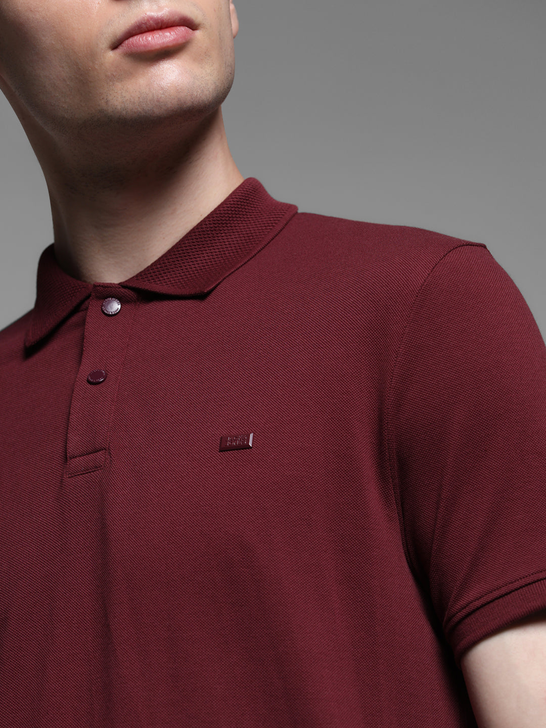 Maroon Solid Polo